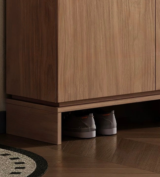 PINEO Modern Solid Wood Shoe Cabinet