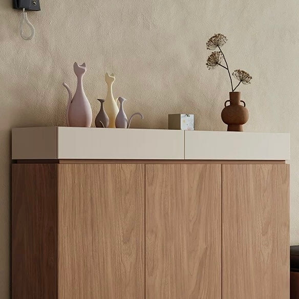 PINEO Modern Solid Wood Shoe Cabinet