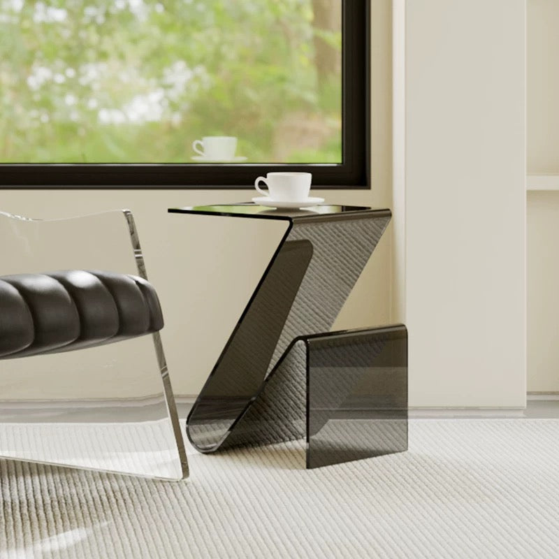 ACRYLA Modern Leather Lounge Chair