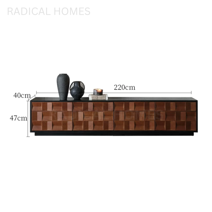 ASHUR Modern Solid Wood TV Console