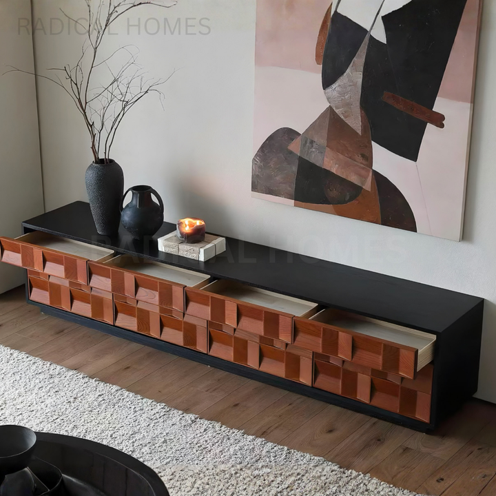 ASHUR Modern Solid Wood TV Console