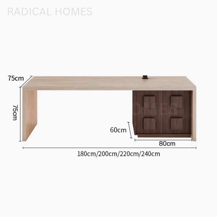 CODY Modern Travertine Dining Table Island