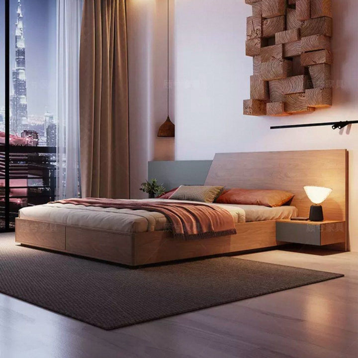 ACELIO Modern Storage Bedframe