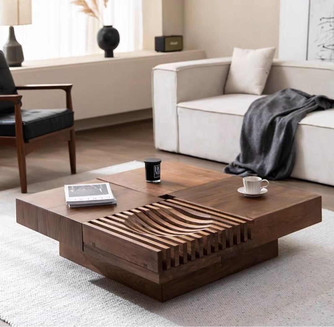 ACRA Modern Wood Coffee Table