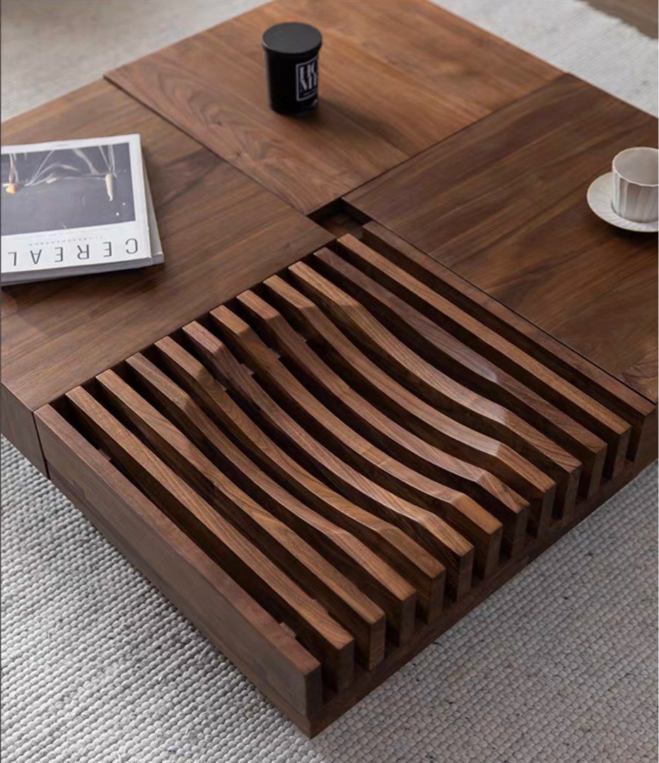 ACRA Modern Wood Coffee Table