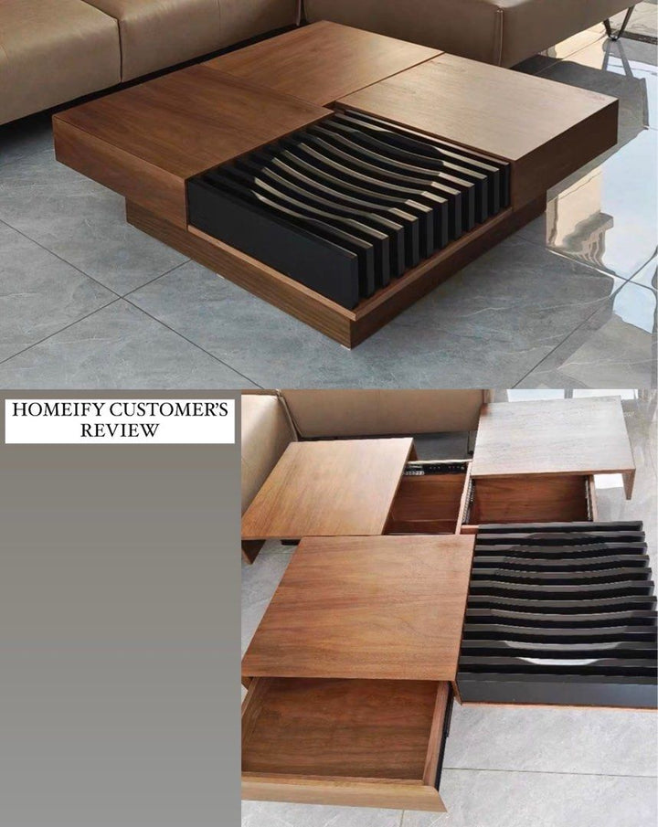 ACRA Modern Wood Coffee Table