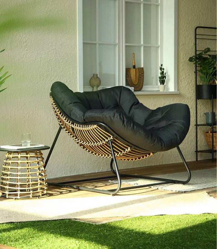 ADON Rustic Rattan Rocking Chair