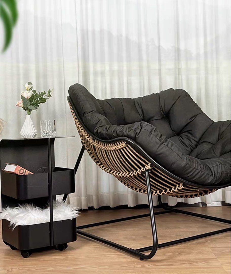 ADON Rustic Rattan Rocking Chair