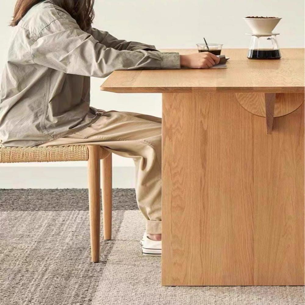 ANJO Modern Solid Wood Dining Table