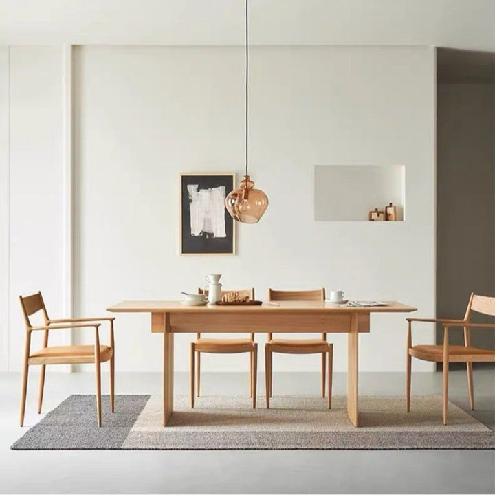 ANJO Modern Solid Wood Dining Table