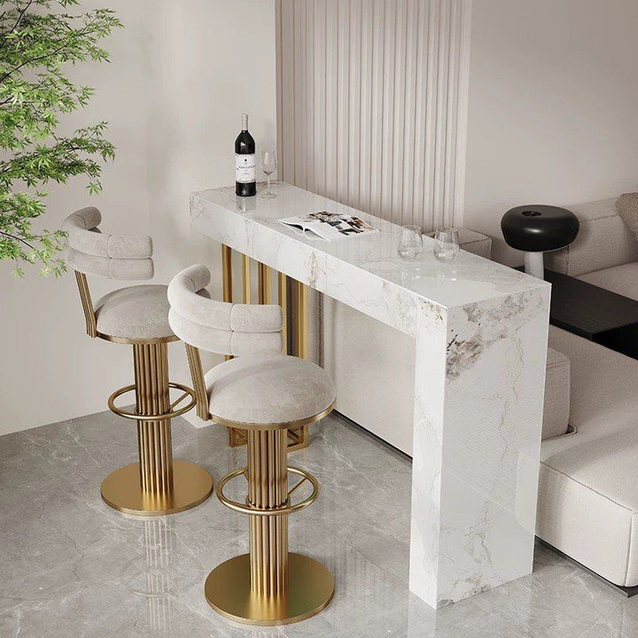 ADURE Modern Sintered Stone Bar Table