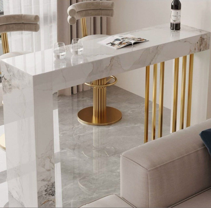 ADURE Modern Sintered Stone Bar Table