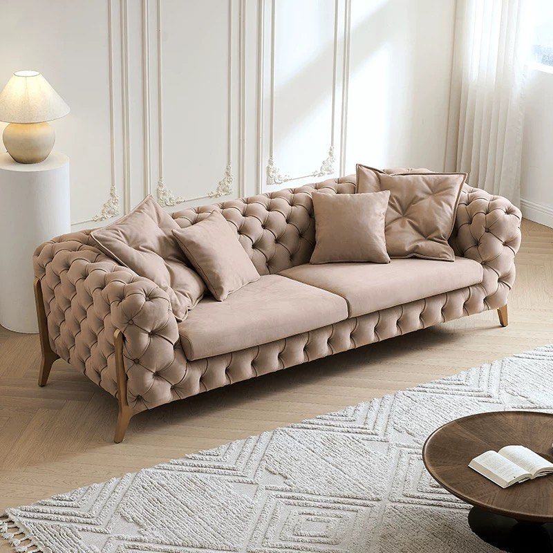 MEKIOS Victorian Chesterfield Sofa