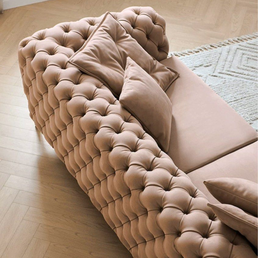 MEKIOS Victorian Chesterfield Sofa