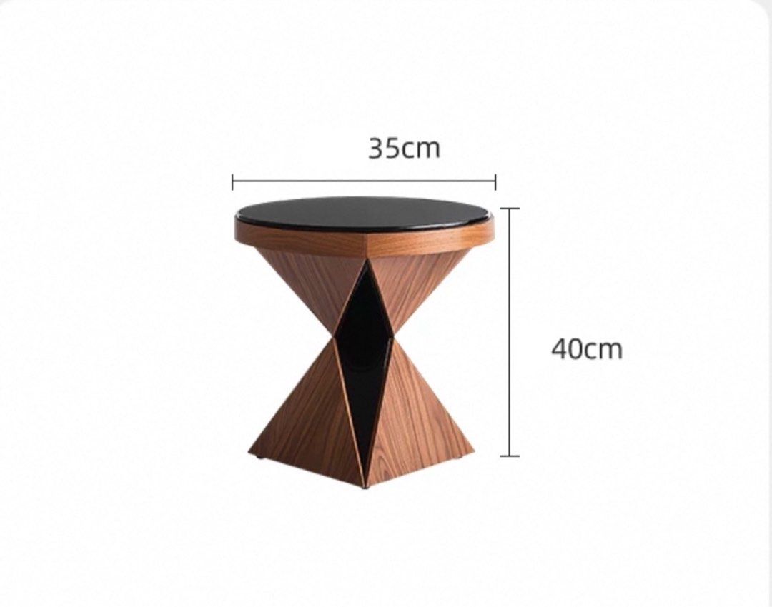 AGELA Modern Solid Wood Side Table