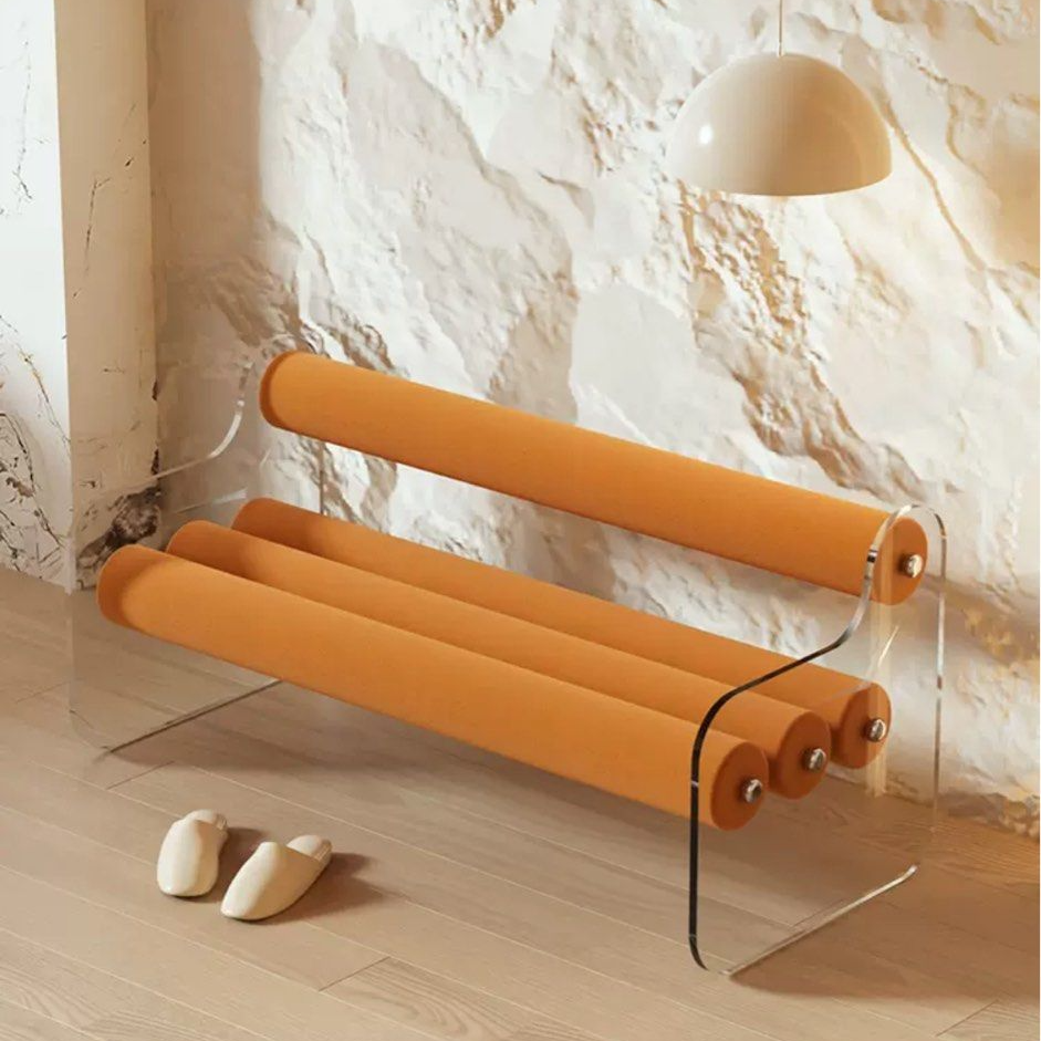 MURRAY Eclectic Acrylic Bench
