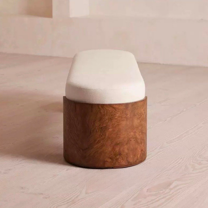 AKILSA Modern Solid Wood Bench