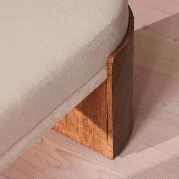 AKILSA Modern Solid Wood Bench