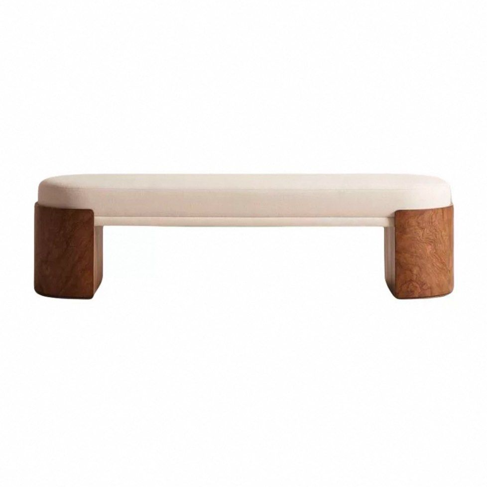 AKILSA Modern Solid Wood Bench