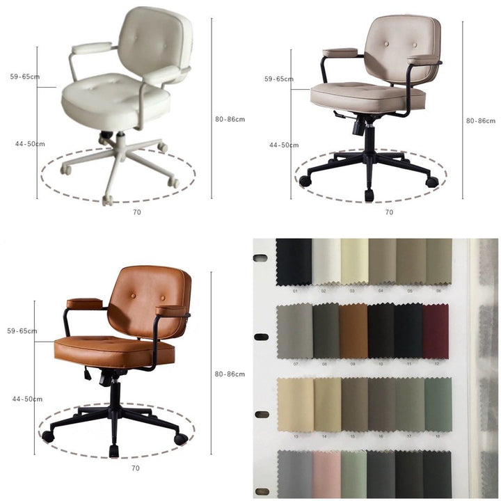 QUILLAN Modern Leather Study Chair