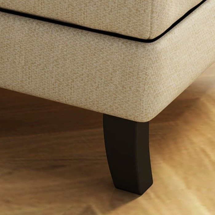 CARVINO Modern Fabric Chaise Sofa