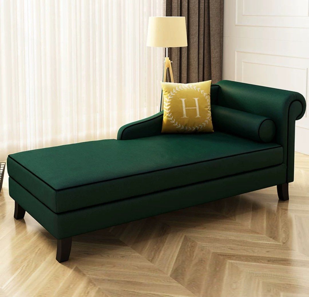 CARVINO Modern Fabric Chaise Sofa