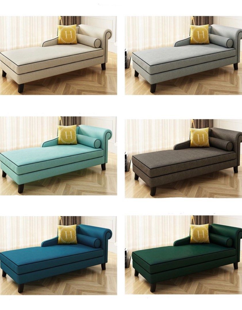 CARVINO Modern Fabric Chaise Sofa
