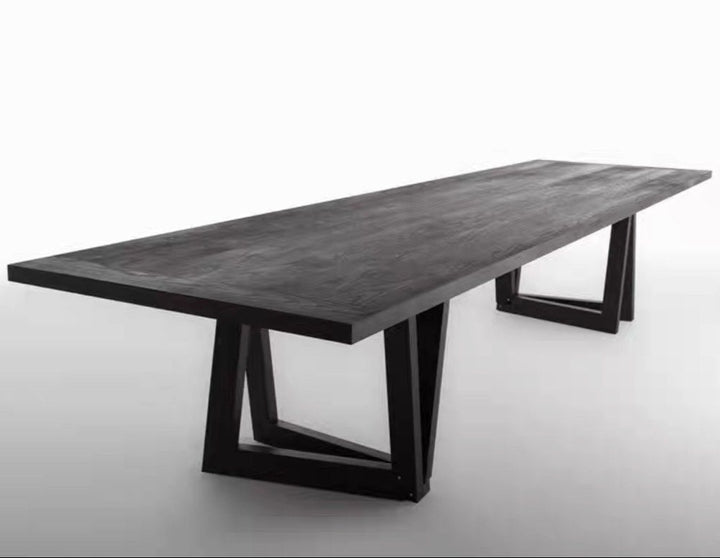 IGNAZ Rustic Solid Wood Dining Table