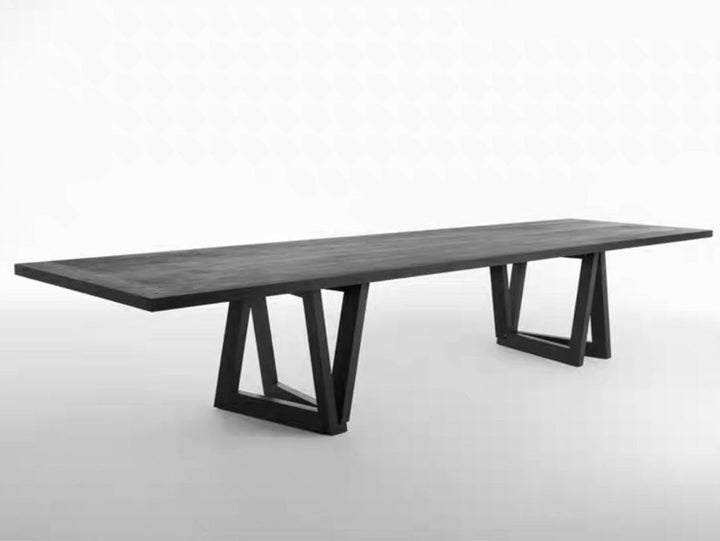 IGNAZ Rustic Solid Wood Dining Table