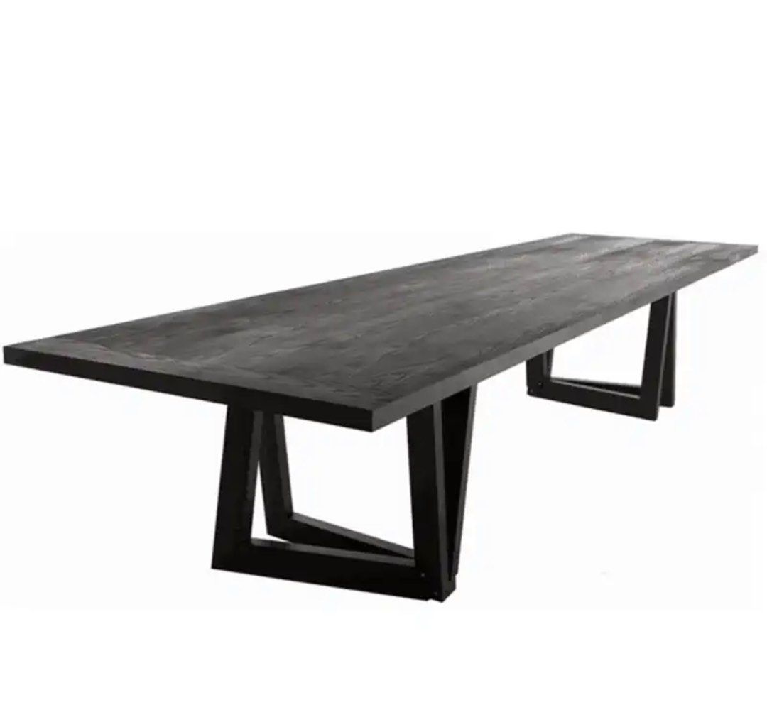 IGNAZ Rustic Solid Wood Dining Table