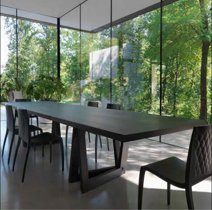 IGNAZ Rustic Solid Wood Dining Table
