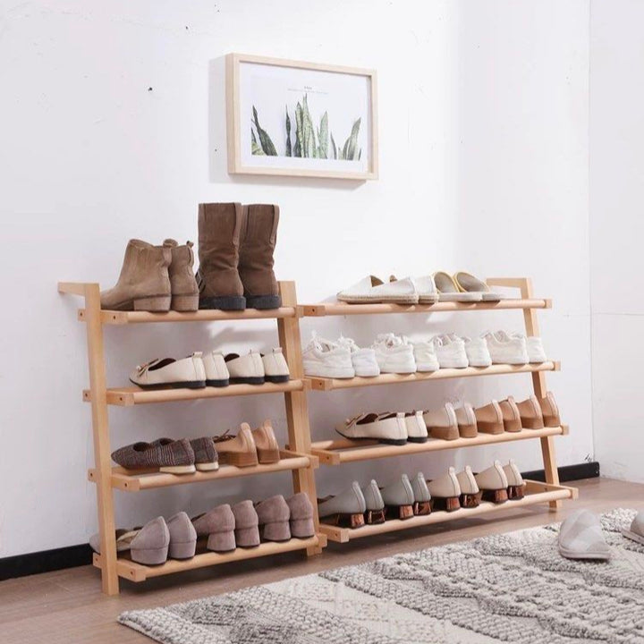 ALIANO Solid Wood Shoe Rack