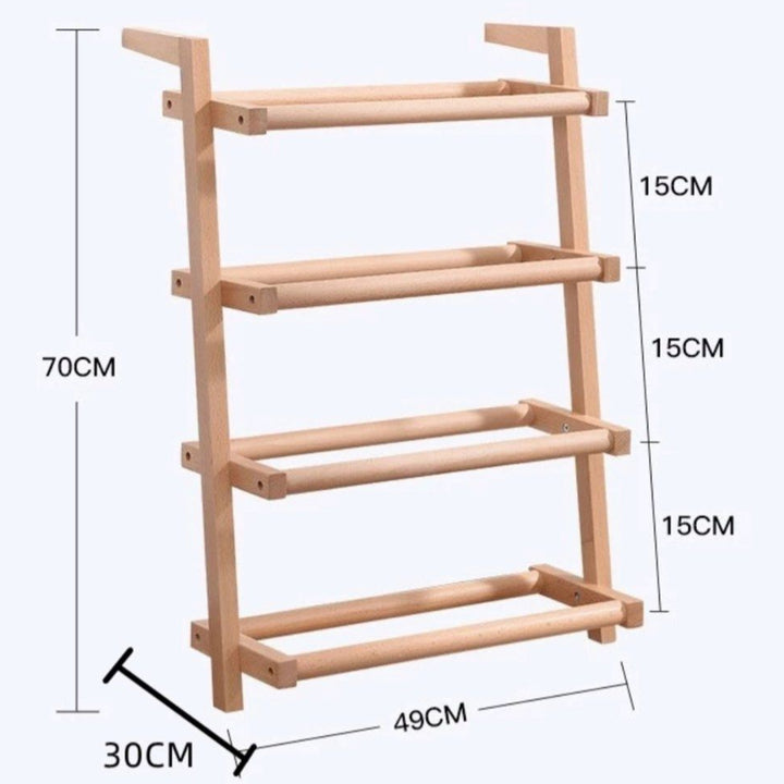 ALIANO Solid Wood Shoe Rack