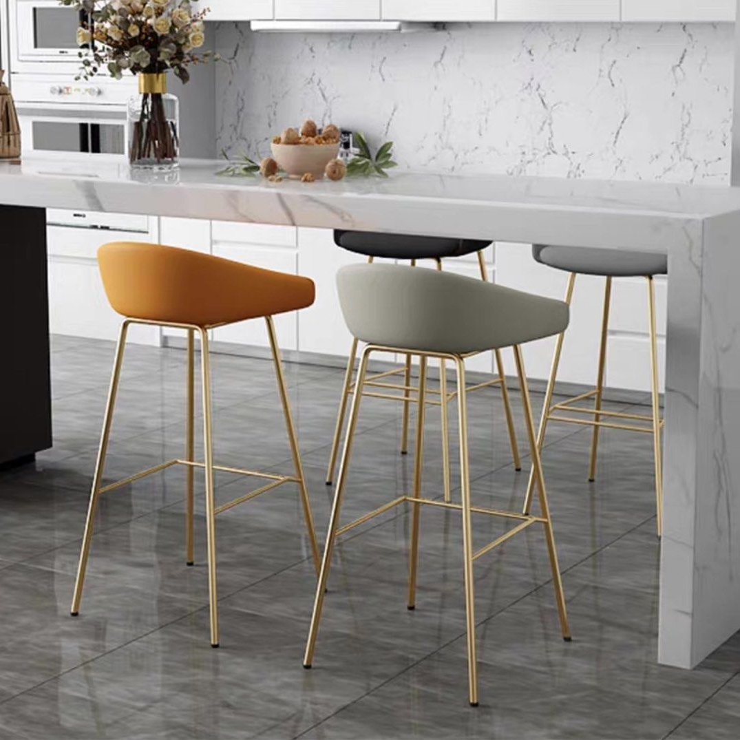 MILEY Modern Leather Bar Stool