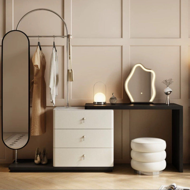 ALLURE Modern Vanity Table & Clothes Stand