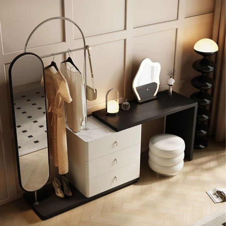 ALLURE Modern Vanity Table & Clothes Stand