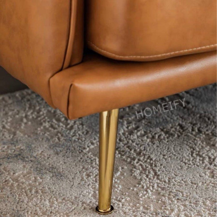 ORLAVIA Modern Leather Sofa