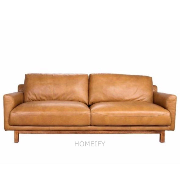 ORLAVIA Modern Leather Sofa