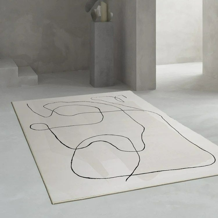 FINBY Abstract Gray Area Rug