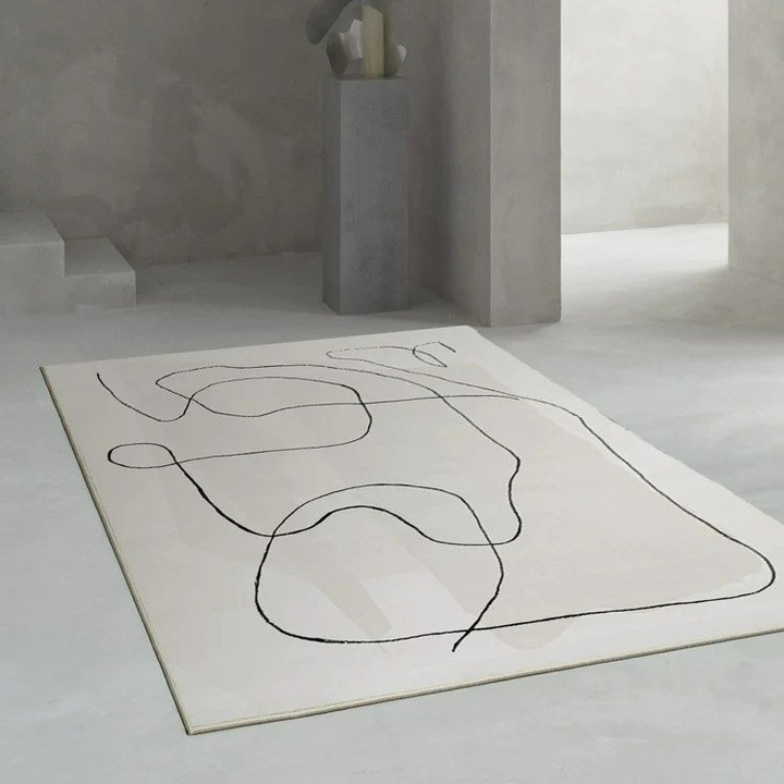 FINBY Abstract Gray Area Rug
