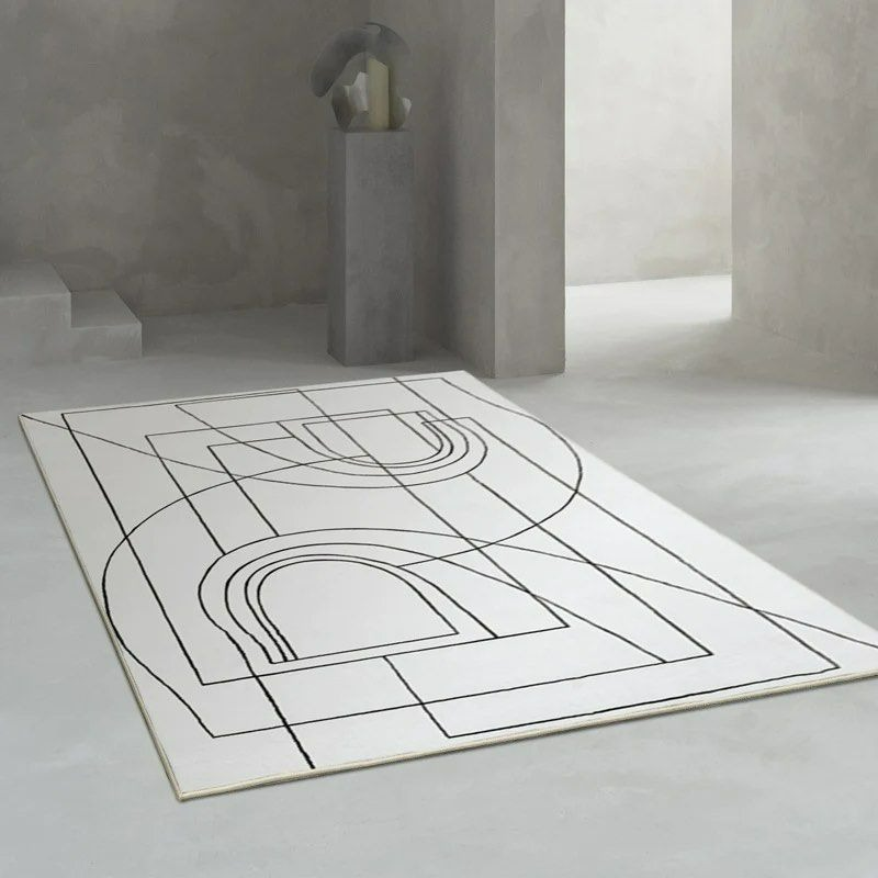 FINBY Abstract Gray Area Rug