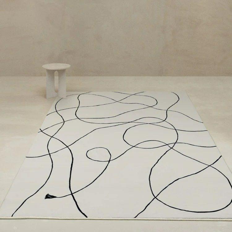 FINBY Abstract Gray Area Rug