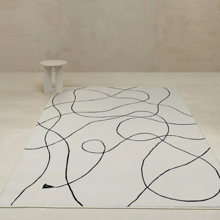 FINBY Abstract Gray Area Rug