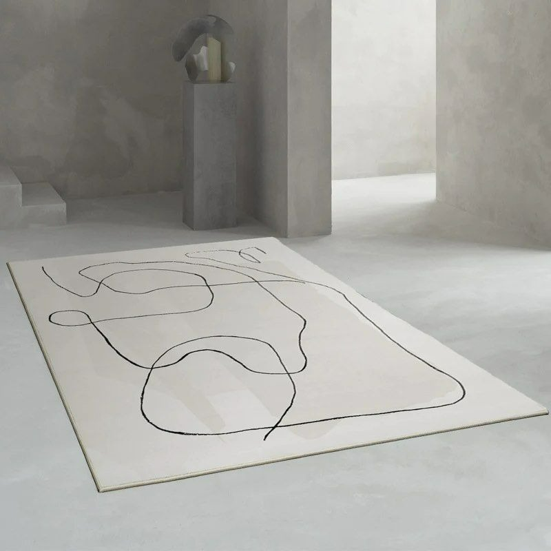 FINBY Abstract Gray Area Rug