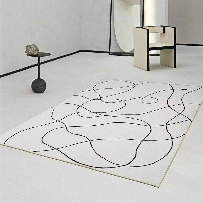 FINBY Abstract Gray Area Rug