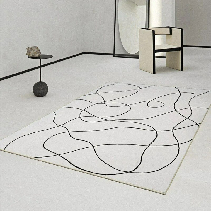 FINBY Abstract Gray Area Rug