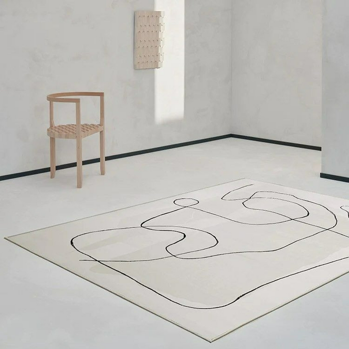FINBY Abstract Gray Area Rug