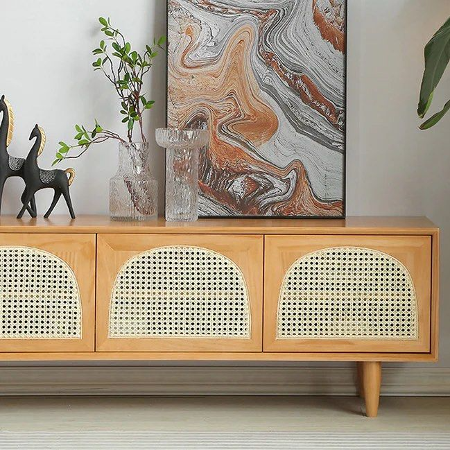 LONN Solid Wood TV Cabinet