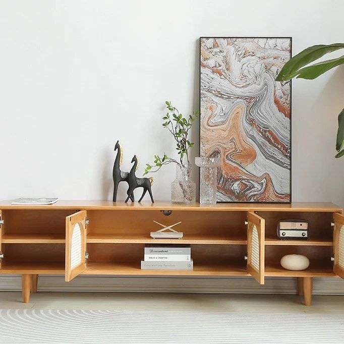 LONN Solid Wood TV Cabinet