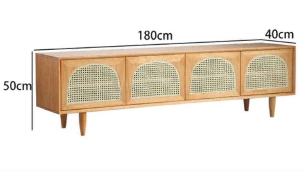 LONN Solid Wood TV Cabinet